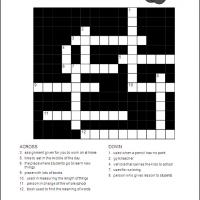 back to school crossword puzzles