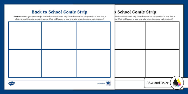 Back to School Comic Strip | 7th Grade Resource | Twinkl USA