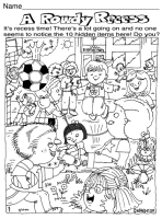 back to school hidden pictures worksheet