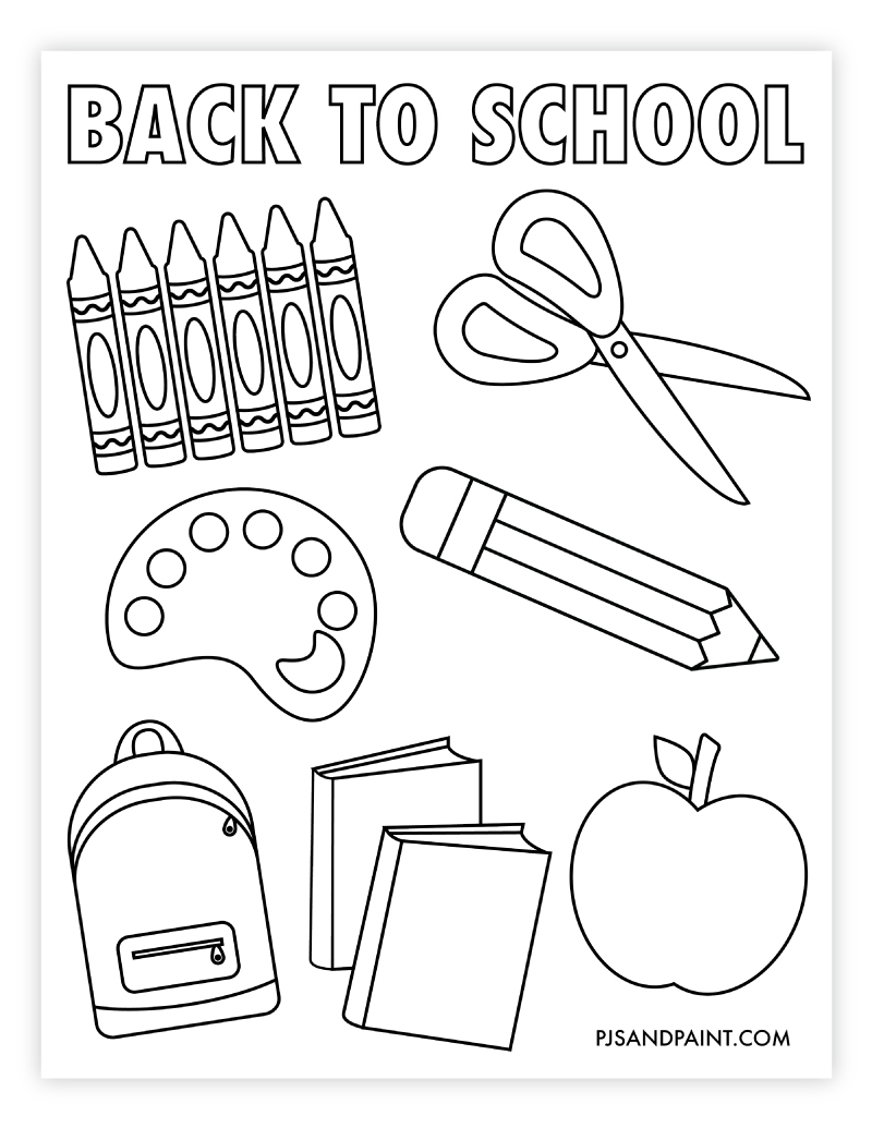 back to school printable worksheet