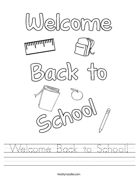back to school printable worksheet