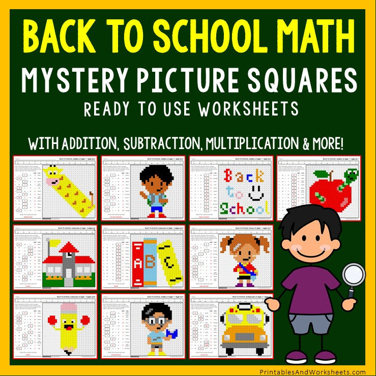 back to school worksheet 5th grade
