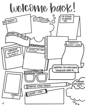 back to school worksheet for middle school