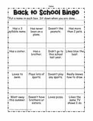 back to school worksheet for middle school