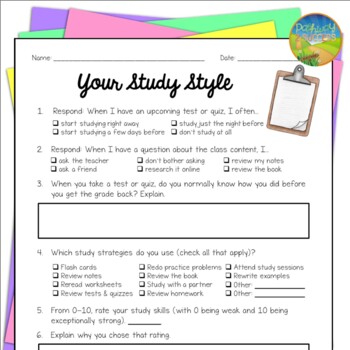Getting to Know You for Middle &  High - All About Me Back to ...