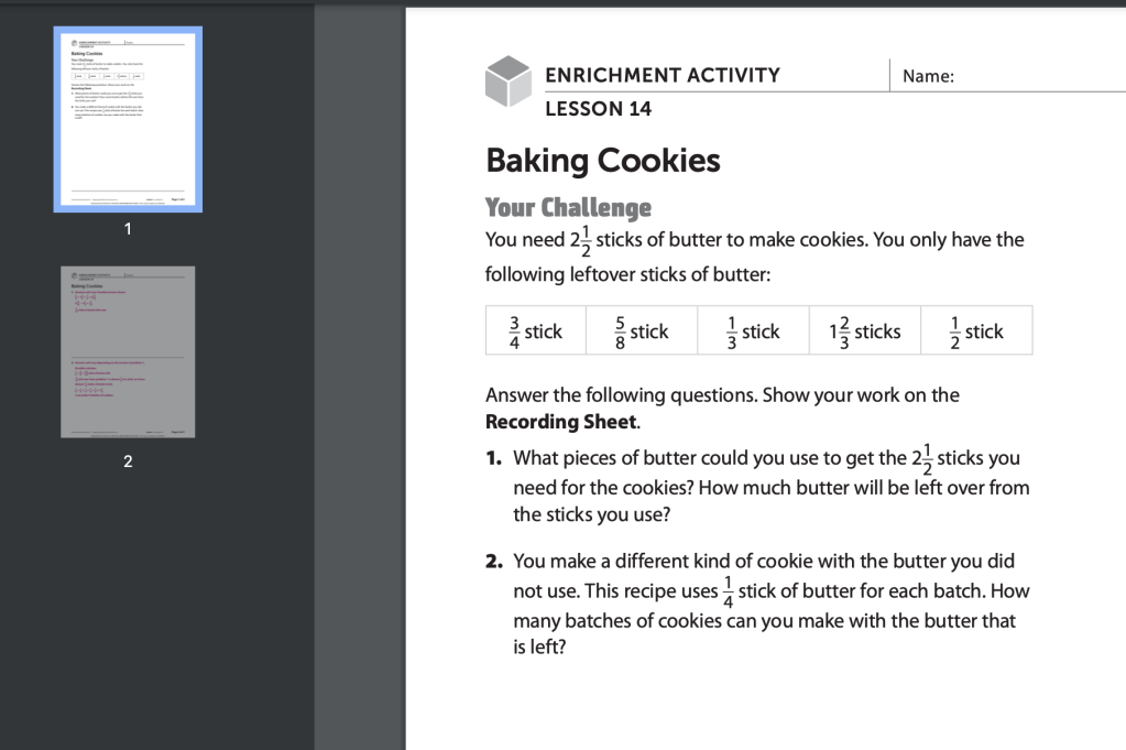 Kitchen Math Workbook Kitchen Math Visualz Worksheets Library