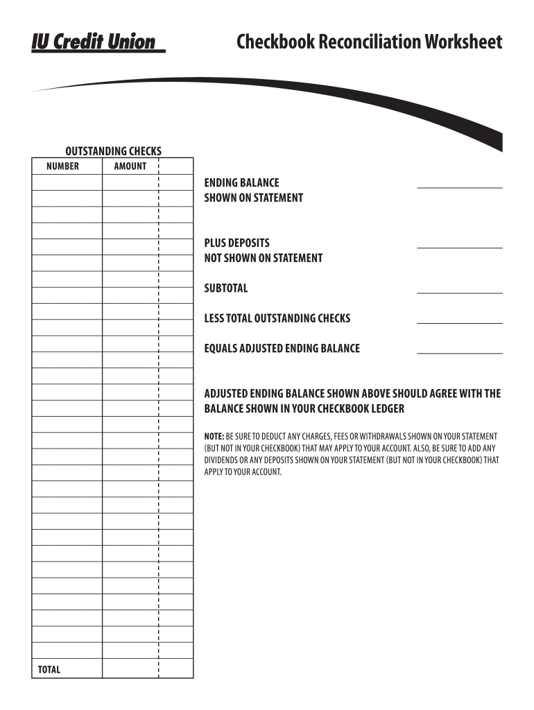 Balance checkbook worksheet: Fill out &  sign online | DocHub