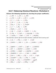 04 ws2 BalEq2-key.doc - Name Date Pd Unit 7: Balancing Chemical ...