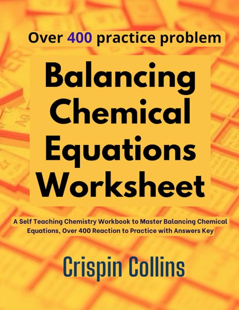 balancing chemical equations worksheet with answer key