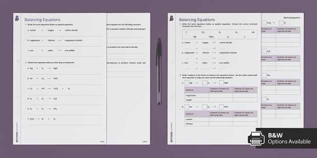 Balancing Chemical Equations | KS3 Chemistry | Beyond