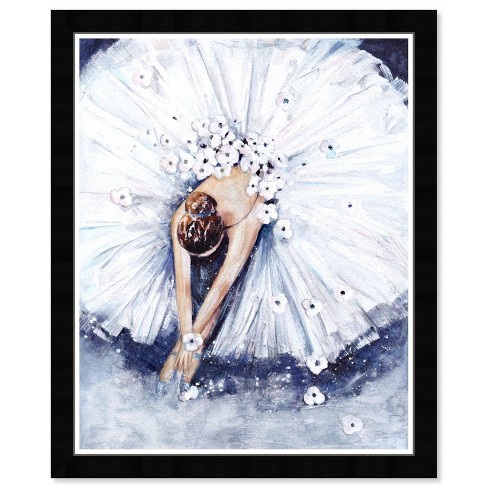 Teen Girls Bedroom Decor,Brunette Ballerina Wall Art Print ...