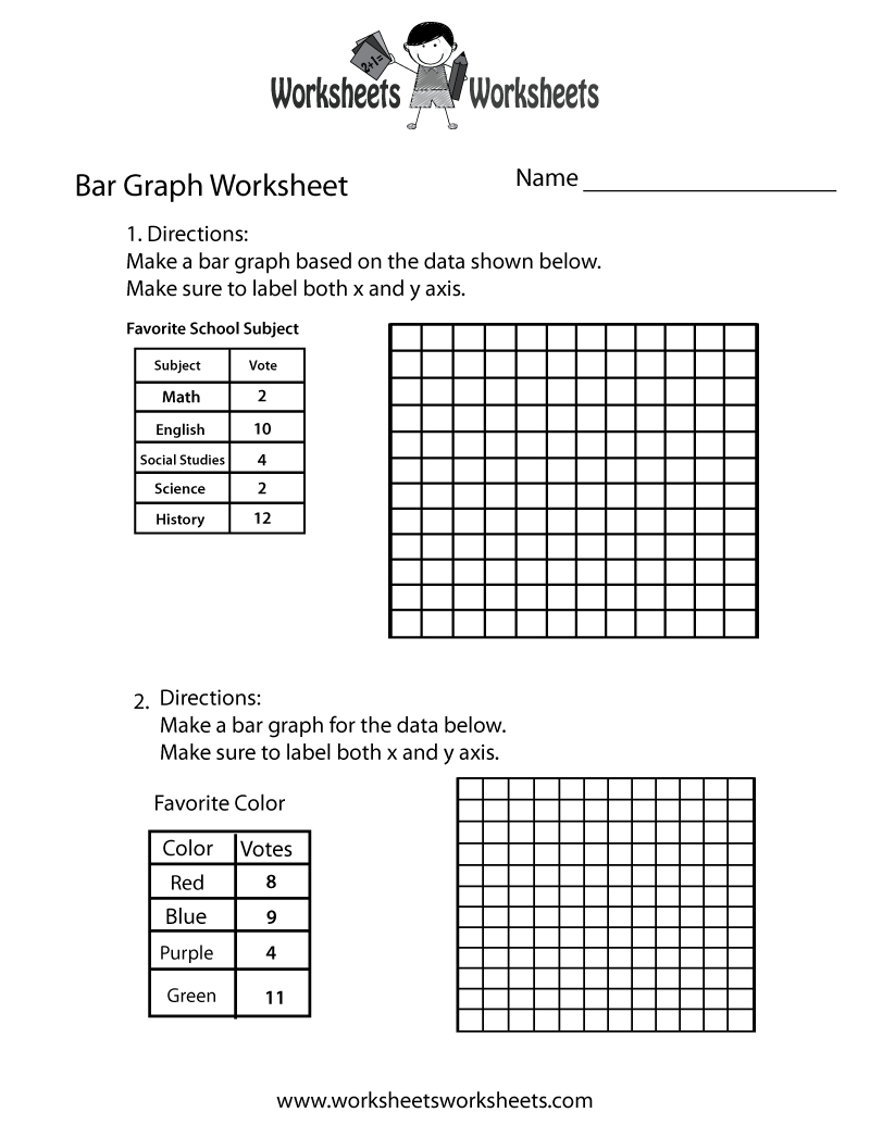 bar graph worksheet pdf