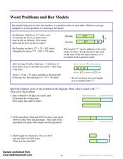Word Problems and Bar Models Worksheet for 3rd - 6th Grade ...