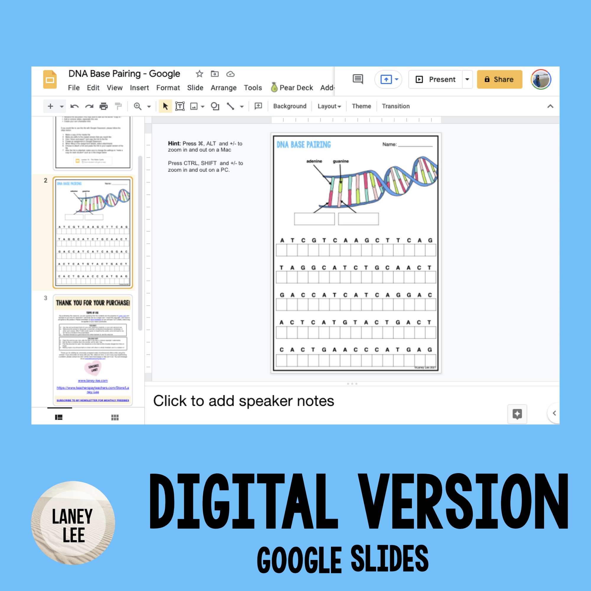 DNA Base Pairing Worksheet - Laney Lee