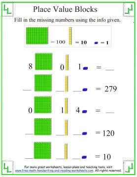 base ten blocks worksheet thanksgiving