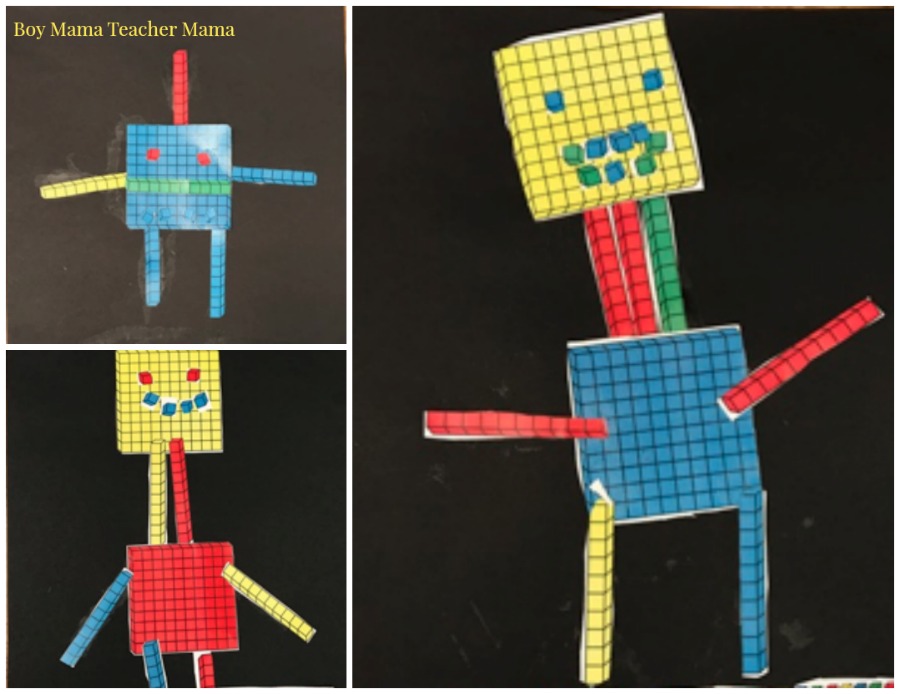 FREE Base Ten Blocks Creations: A Place Value Activity - Boy Mama ...