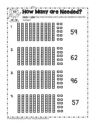 Base Ten Activities Worksheets