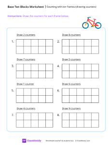 First Grade Base Ten Blocks Worksheets and Printables | ClassWeekly
