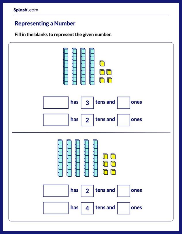 base ten worksheet for grade 2
