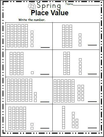 Base Ten Blocks - Worksheet School
