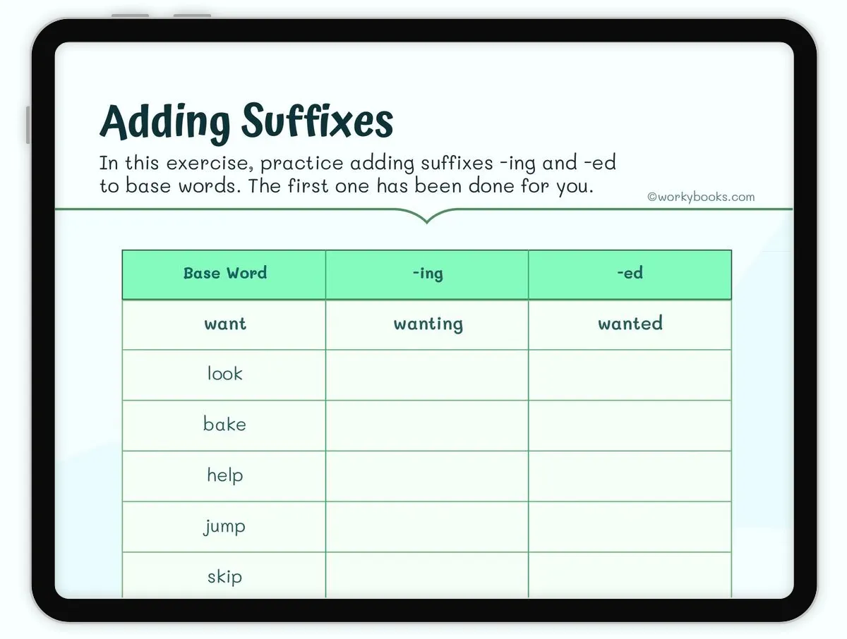 Adding Suffixes Worksheet | L.3.2.E,L.3.2.F,RF.3.3.B,RF.2.3.D ...