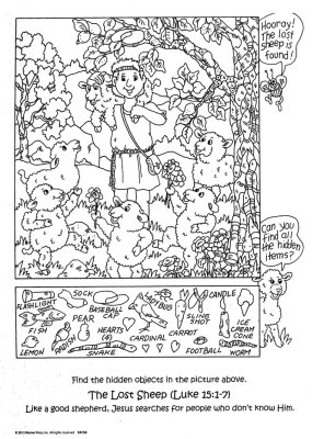Stories Jesus Told Hidden Pictures Activity Book--Ages 6 to 10 ...