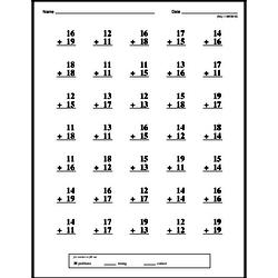 Math Fact Worksheets - Free Printable Math PDFs | edHelper.com
