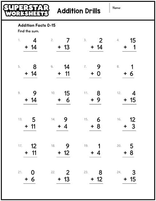 Addition - Worksheet Digital - Worksheets Library