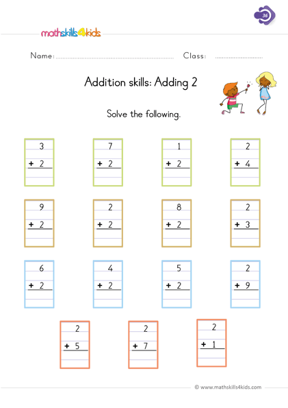 Single-digit addition worksheets for Grade 1: Free printable resources