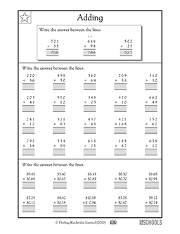 Addition practice #3 | 2nd grade, 3rd grade Math Worksheet ...