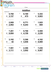3rd Grade Math Worksheets
