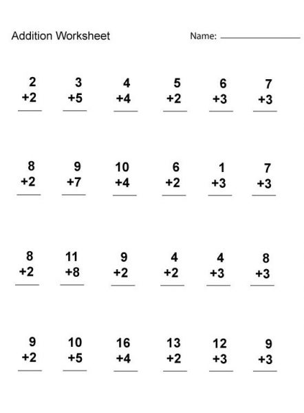 100+ Addition Worksheets Free Printable - Worksheet School - Worksheets ...