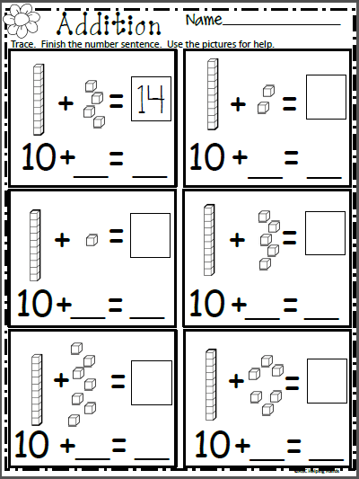 Free Math Addition Worksheet for Kindergarten | Made By Teachers