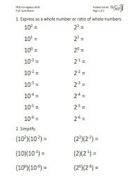 Algebra 1 Worksheets – Easy Hard Science