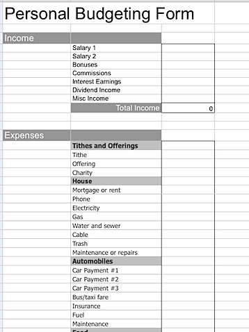 7 FREE Printable Budgeting Worksheets