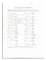 Basic Concept:Reaction Worksheet 3.1.pdf - | Course Hero