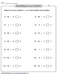 Basic Division Worksheets