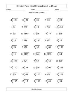 Division Worksheets