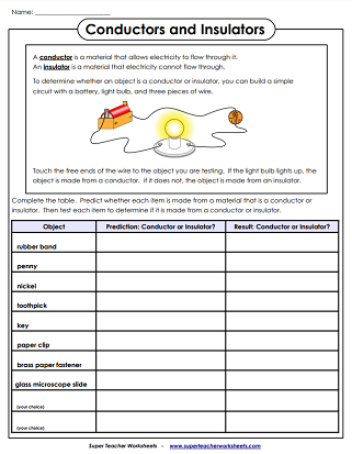Electricity Worksheets