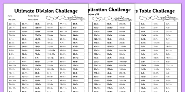 Ultimate Multiplication and Division Worksheet Pack - Twinkl