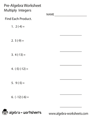 Free Printable Pre-Algebra Worksheets - Also Available Online