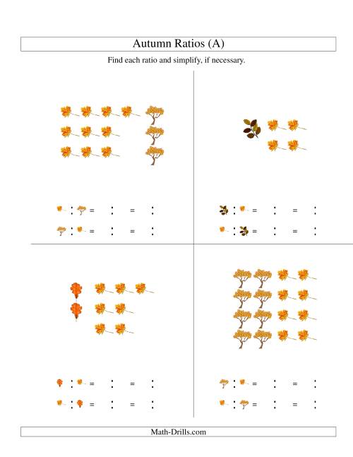 Autumn Picture Simple Ratios (A)