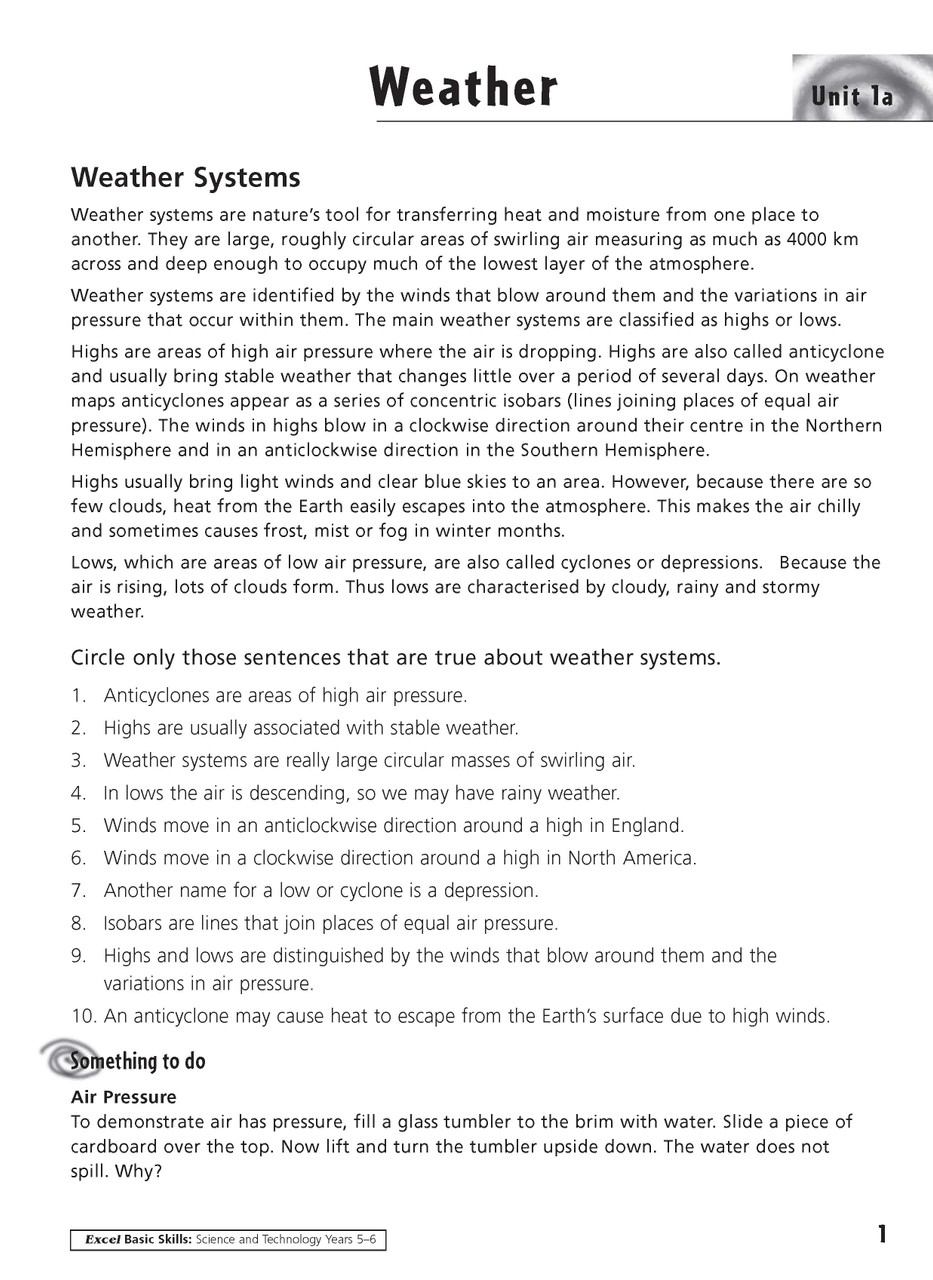 basic skills physical science 6 8 worksheet answers