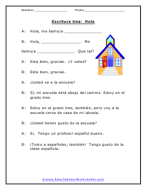Spanish Worksheets
