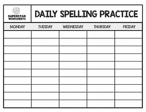 Free Spelling Worksheets -Worksheets Library