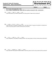 Stoichiometry B WS 4 Stoich Practice.pdf - Dougherty Valley HS ...