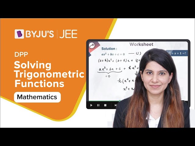 basic trig functions worksheet