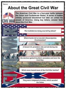 battle of gettysburg worksheet