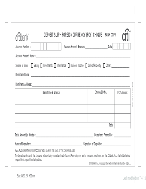 18 Printable Deposit Slip Forms and Templates - Fillable Samples ...