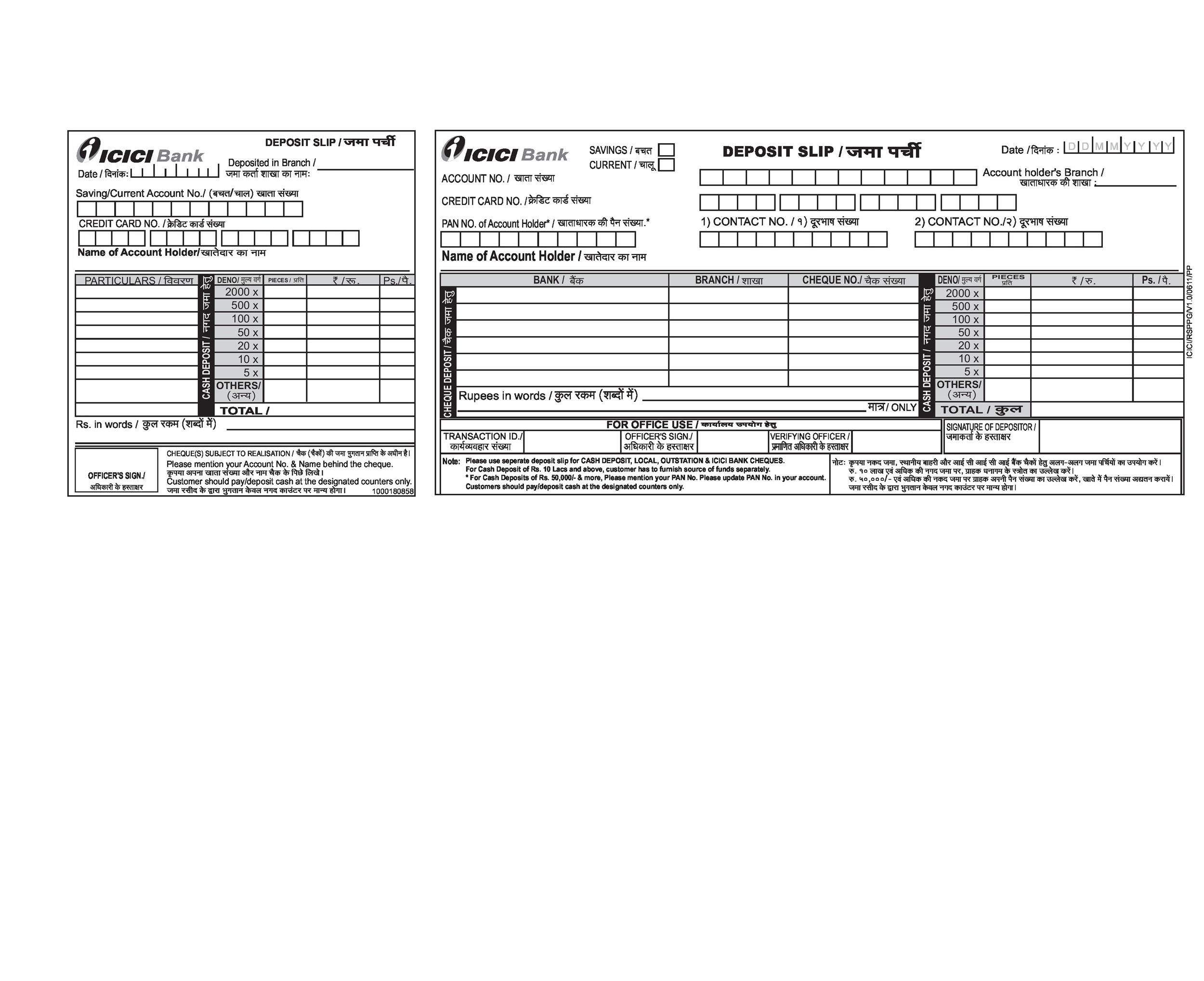 37 Bank Deposit Slip Templates &  Examples ᐅ TemplateLab